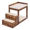 Pet Bunk Bed with Stairs, Dog/Cat Window Perch for High Beds and Couches, Medium Multi-Level 3 Step Dog Seat Platform Sleeper Couch