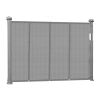 Retractable Baby Gate, 34 inch Tall, Extends up to 55 inch Wide, Retractable Gate for Kids or Pets, Mesh Material, Easy to Install for Indoor Stairs