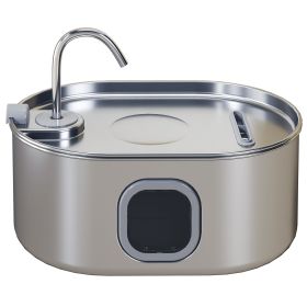 246 oz./7L Stainless Steel Cat Water Fountain with Filters, Ultra-Quiet Pump, for Cats, Dogs & Multi-Pet Homes