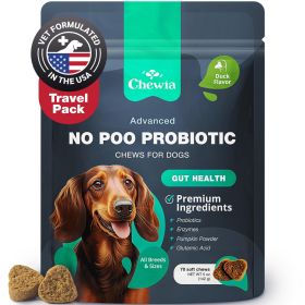 Probiotics for Dogs Coprophagia Deterrent for Dogs Deterrent for Dogs Eating Poop Dog Probiotics Treats Probiotic Chews for Dogs Skin and Coat Vi