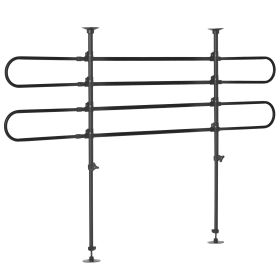 Adjustable Pet Car Barrier for SUVs, Vehicles, Vans, Back Seat Dog Fence Guard for Safety Car Travel, Black