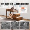 Pet Bunk Bed with Stairs, Dog/Cat Window Perch for High Beds and Couches, Medium Multi-Level 3 Step Dog Seat Platform Sleeper Couch