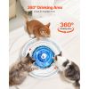 Ceramic Cat Water Fountain, 2.1L/71oz Cupcake Pet Fountain, Porcelain Cat Water Dispenser with Ultra-Quiet Pump