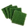 Artifical Grass Tiles Interlocking Turf Deck Set, 18 Pack - 12"x12", Synthetic Fake Grass Self-draining Mat Flooring Decor Pad