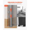 Retractable Baby Gate, 34 inch Tall, Extends up to 55 inch Wide, Retractable Gate for Kids or Pets, Mesh Material, Easy to Install for Indoor Stairs
