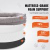 Human Dog Bed, 72" x48"x10" Giant Human Dog Bed for Adult, Human Size Dog Bed with Washable PV Velvet Cover, Egg Orthopedic Foam, Storage Pocket