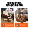 Pet Bunk Bed with Stairs, Dog/Cat Window Perch for High Beds and Couches, Medium Multi-Level 3 Step Dog Seat Platform Sleeper Couch