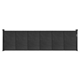 VEVOR Retractable Baby Gate, 34 inch Tall, Extends up to 110 inch Wide, Retractable Gate for Kids or Pets, Mesh Material