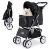 4 Wheel Pet Stroller for Small Dogs Cats up to 33 LBS