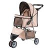 3 Wheel Pet Stroller for Small Dogs Cats up to 33 LBS