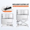 50" Pet Dog Bathing Station Electric Height Adjustment, Professional Stainless Steel Dog Grooming Tub w/ Soap Box, Faucet,Rich Accessory